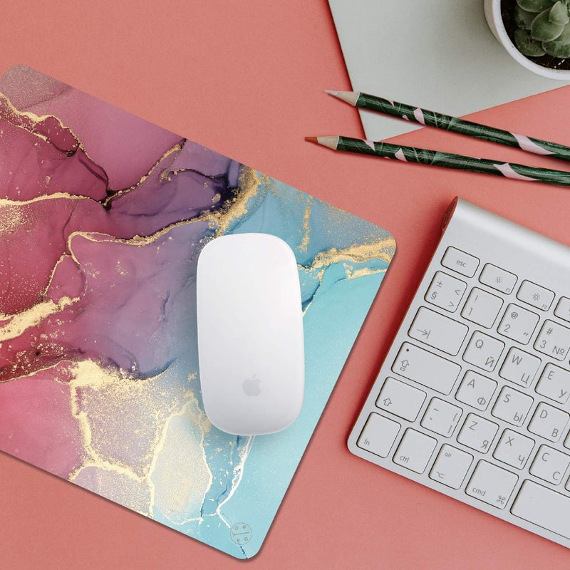 Oriday Gaming Mouse Pad Inspirational Quote Mouse Pad Motivational Quotes for Work (Purple and Blue) - Image 2